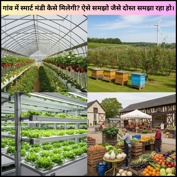 गांव में स्मार्ट मंडी कैसे मिलेगी? ऐसे समझो जैसे दोस्त समझा रहा हो। गांव में स्मार्ट मंडी कैसे मिलेगी? ऐसे समझो जैसे दोस्त समझा रहा हो।