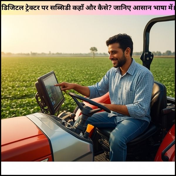 डिजिटल ट्रेक्टर पर सब्सिडी कहाँ और कैसे? जानिए आसान भाषा में। डिजिटल ट्रेक्टर पर सब्सिडी कहाँ और कैसे? जानिए आसान भाषा में।