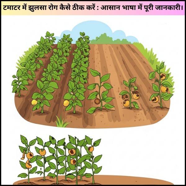 टमाटर में झुलसा रोग कैसे ठीक करें : आसान भाषा में पूरी जानकारी। टमाटर में झुलसा रोग कैसे ठीक करें : आसान भाषा में पूरी जानकारी।