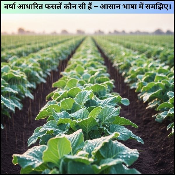 वर्षा आधारित फसलें कौन सी हैं – आसान भाषा में समझिए। वर्षा आधारित फसलें कौन सी हैं – आसान भाषा में समझिए।