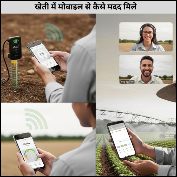खेती में मोबाइल से कैसे मदद मिले