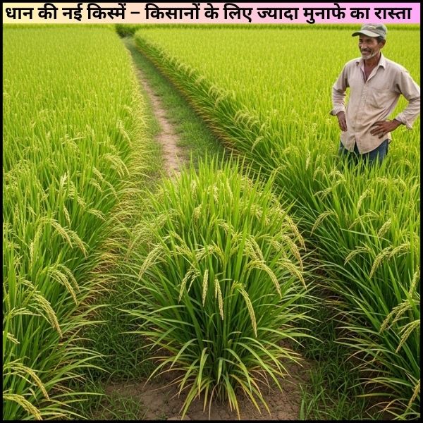 धान की नई किस्में – किसानों के लिए ज्यादा मुनाफे का रास्ता