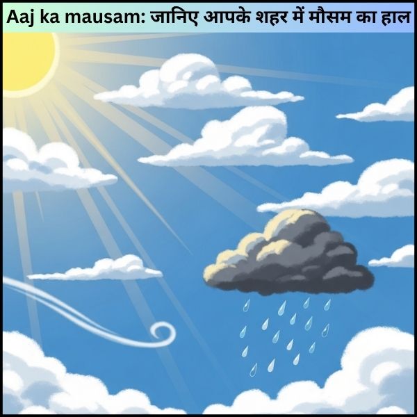 Aaj ka mausam जानिए आपके शहर में मौसम का हाल, वो भी आसान शब्दों में।