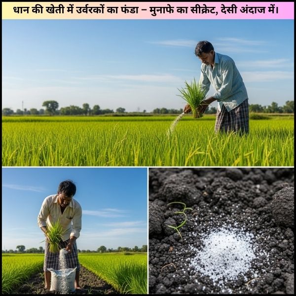 धान की खेती में उर्वरकों का फंडा – मुनाफे का सीक्रेट, देसी अंदाज में।