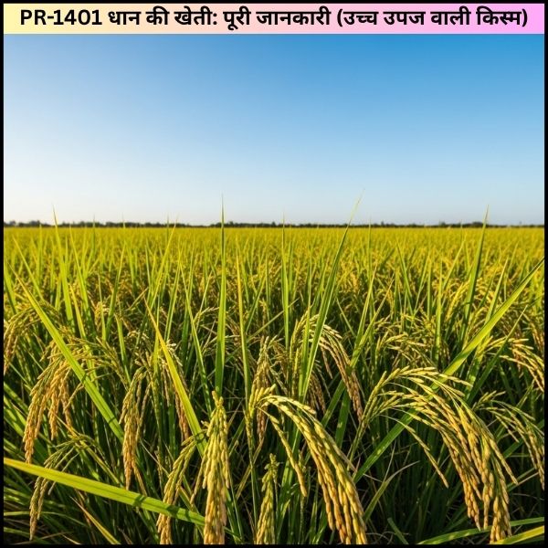 PR-1401 धान की खेती पूरी जानकारी (उच्च उपज वाली किस्म)