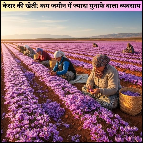 केसर की खेती कम जमीन में ज्यादा मुनाफे वाला व्यवसाय केसर की खेती: कम जमीन में ज्यादा मुनाफे वाला व्यवसाय?