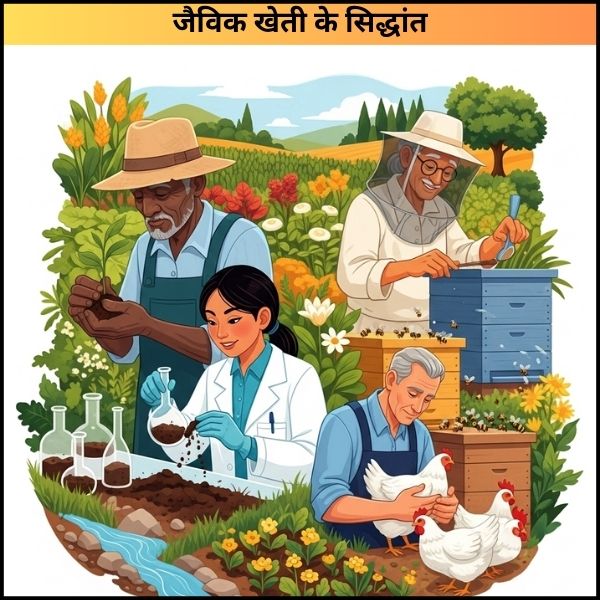 जैविक खेती के सिद्धांत: मिट्टी और सेहत को बचाने का तरीका।