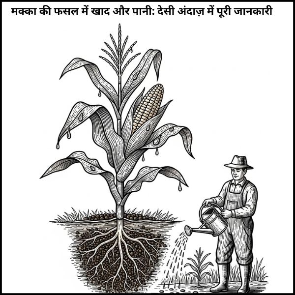 मक्का की फसल में खाद और पानी: देसी अंदाज़ में पूरी जानकारी