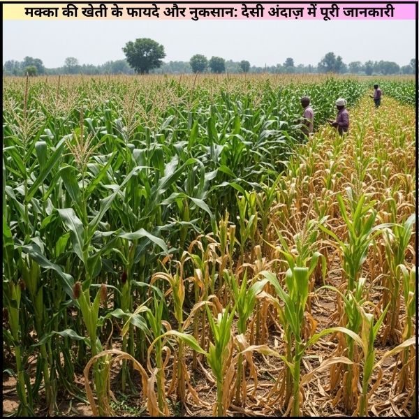 मक्का की खेती के फायदे और नुकसान: देसी अंदाज़ में पूरी जानकारी
