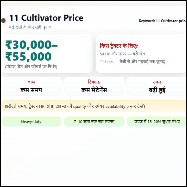 11 Cultivator Price