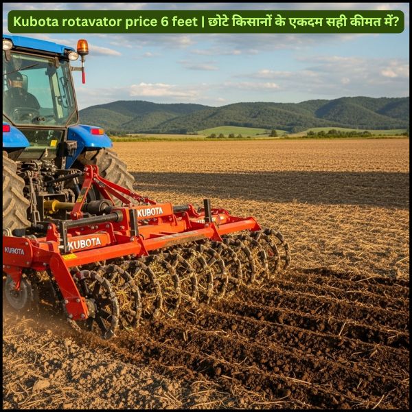 Kubota rotavator price 6 feet
