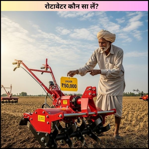 रोटावेटर कौन सा लें? ₹50,000 के अंदर Best Rotavator की पूरी जानकारी