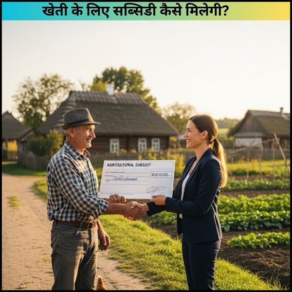 खेती के लिए सब्सिडी कैसे मिलेगी?