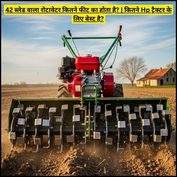42 ब्लेड वाला रोटावेटर कितने फीट का होता है कितने Hp ट्रैक्टर के लिए बेस्ट है