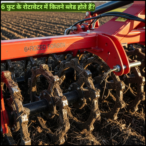 6 फुट के रोटावेटर में कितने ब्लेड होते हैं