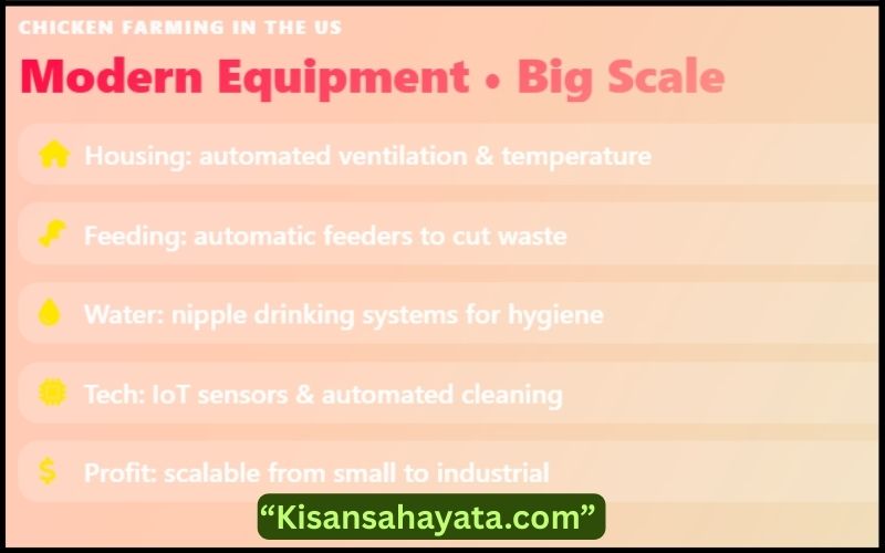 Chicken Farming Equipment in the US | How Can You Start This?