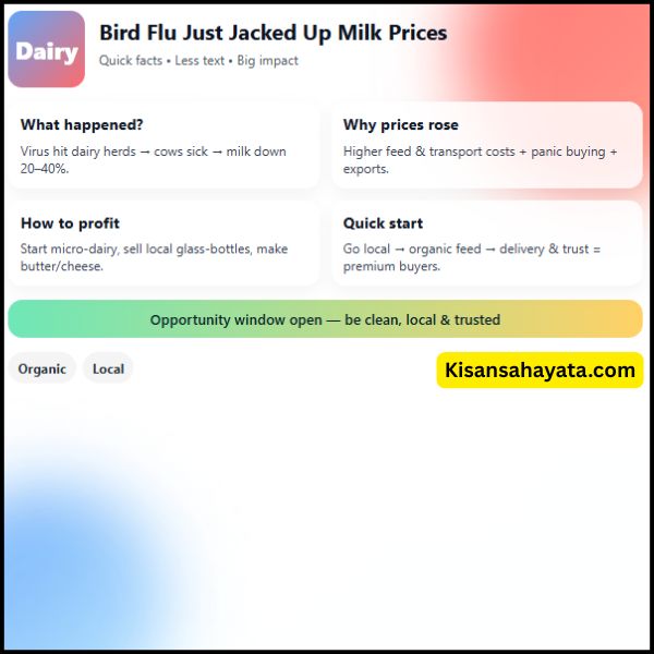 Bird Flu Just Jacked Up Milk Prices – Dude, It’s Time to Cash In?