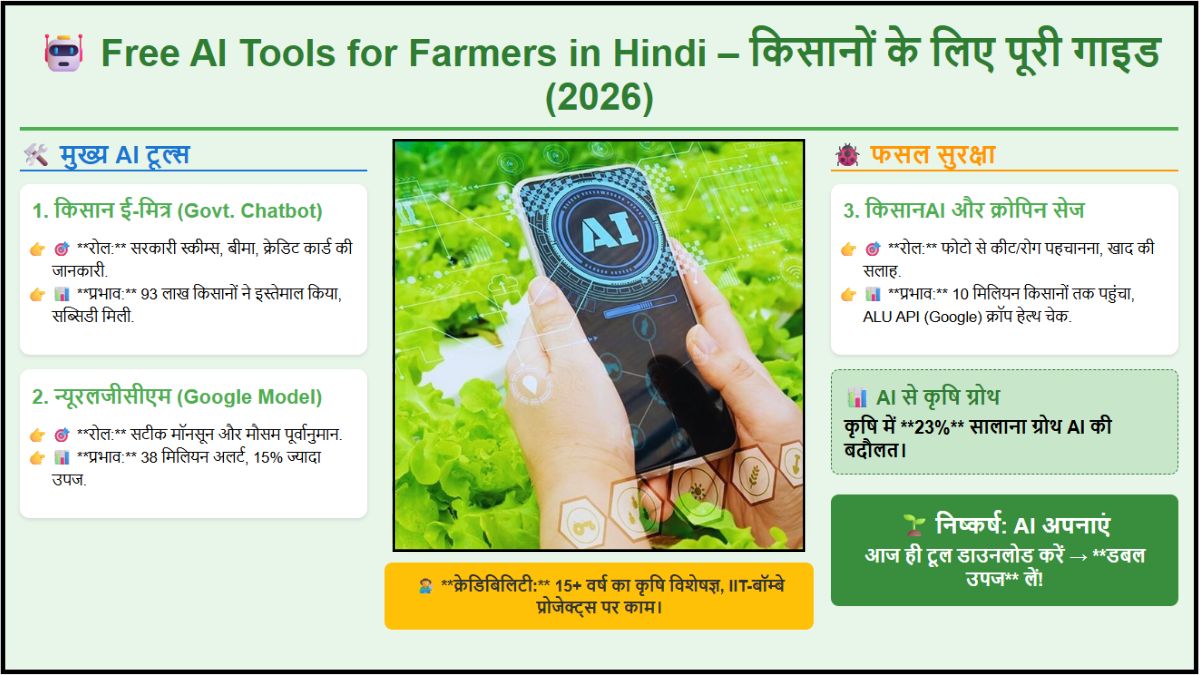 Free AI Tools for Farmers in Hindi किसानों के लिए पूरी गाइड (2026)