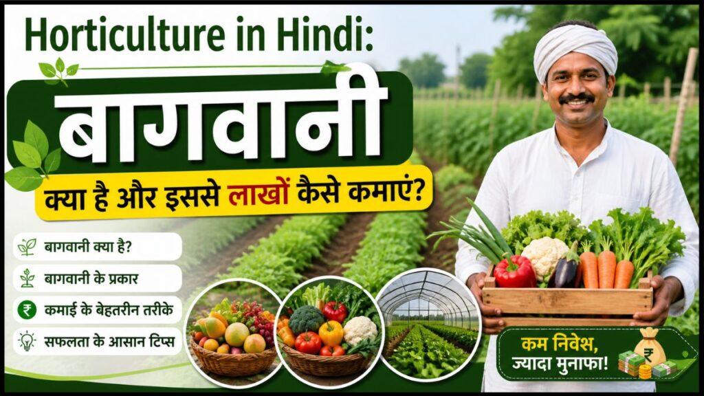Horticulture in Hindi बागवानी क्या है और इससे लाखों कैसे कमाएं